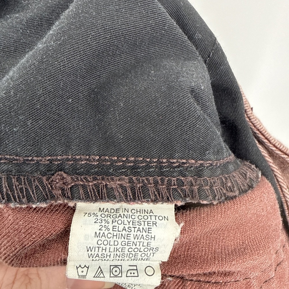 PrAna Kayla Crop Chino Pants Women's 10 Mid Rise Brown Hiking Durable Slit Hem - Picture 7 of 8